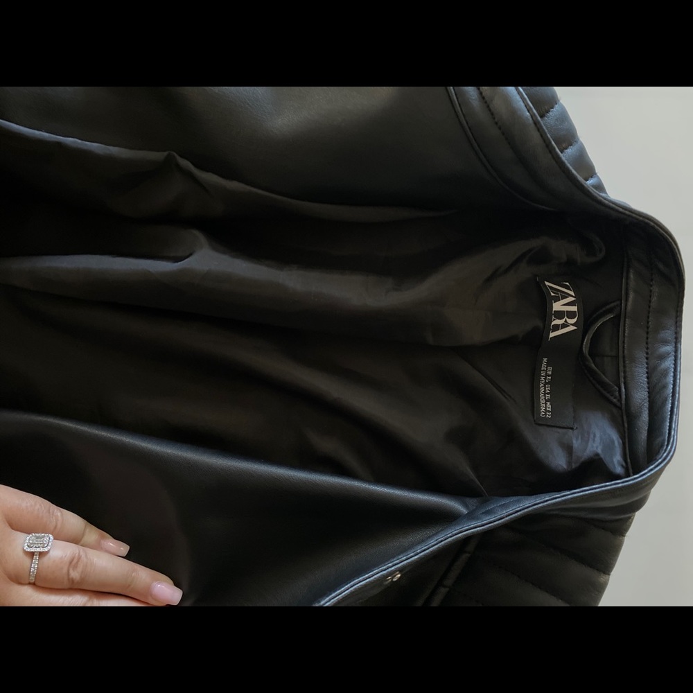 Zara faux leather coat - Picture 3 of 5